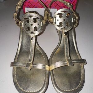 Gold Metallic Sandals